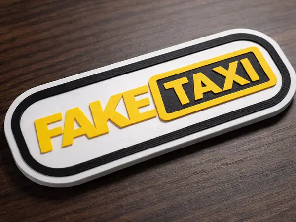 Fake Taxi Logo 3 Farben