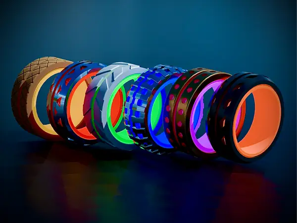 Dual Fidget Spinner Ring Collection