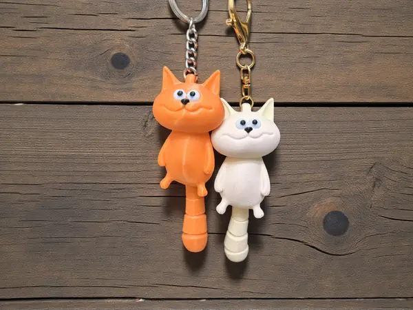 Derpy Cat Keychain / Charm