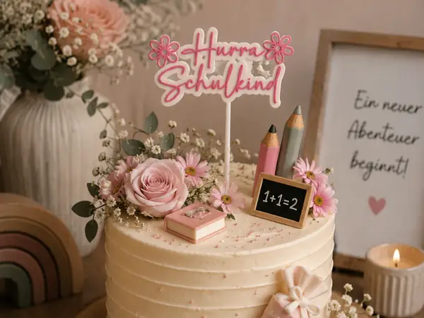 Hurra Schulkind " Cake Topper" 