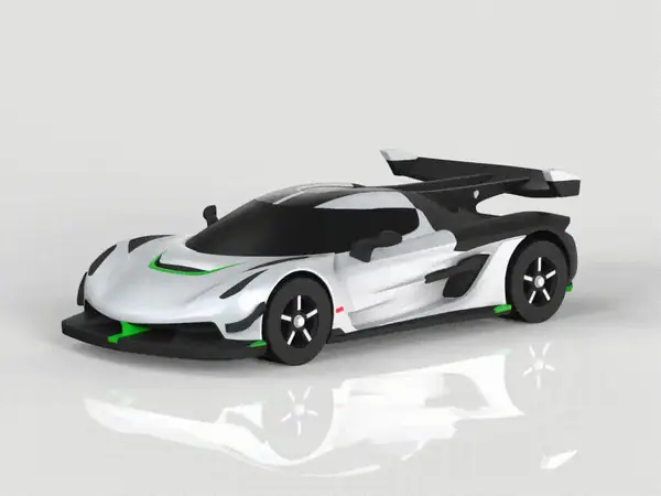 【Koenigsegg】科尼赛克Jesko公路车 超跑 赛车 组装/轮胎可动