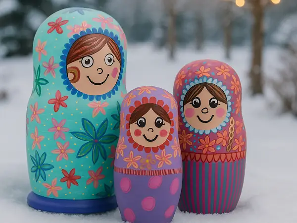 Matrjoschka Figuren 3er Set zum Anmalen