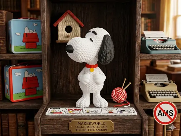 Knitted Multipart Snoopy (No AMS, multipart)