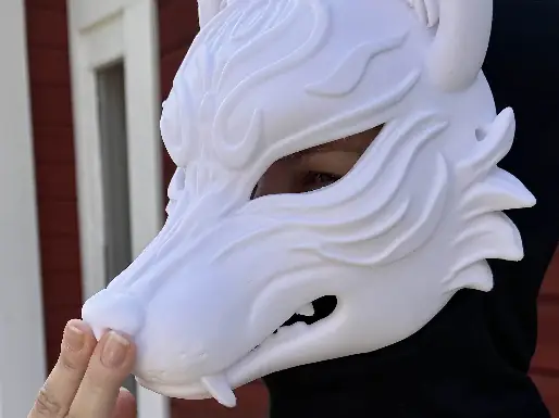 Kitsune cosplay mask