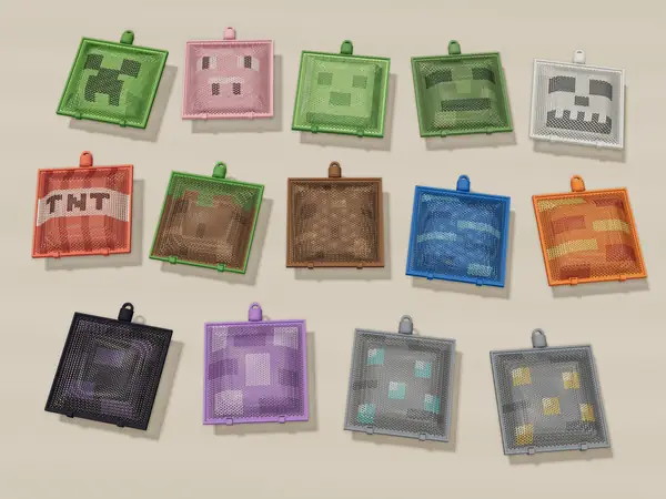 Minecraft Thermoformed Containers - 14 Designs