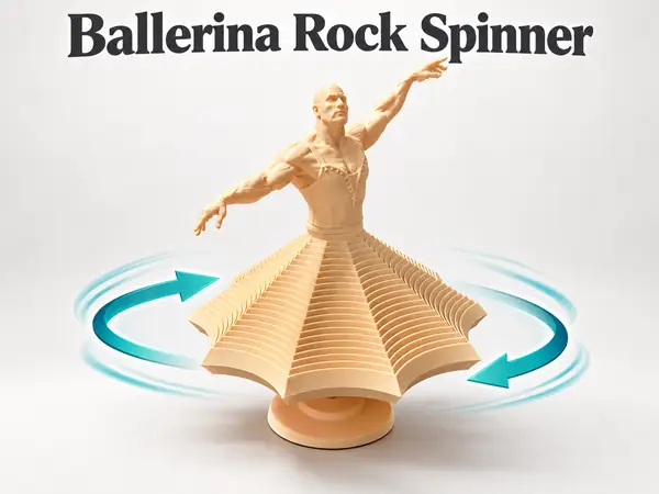 Ballerina Rock Spinner – Twist & Spin Fidget