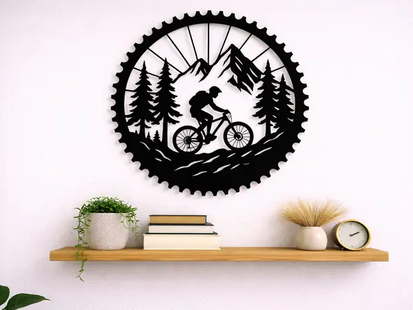 Cyclist in the mountains