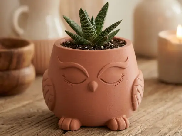 "Milo" Owl Planter ♡  - Cute  Decor
