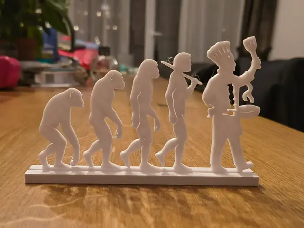Human Evolution Chef – Cooking Silhouette