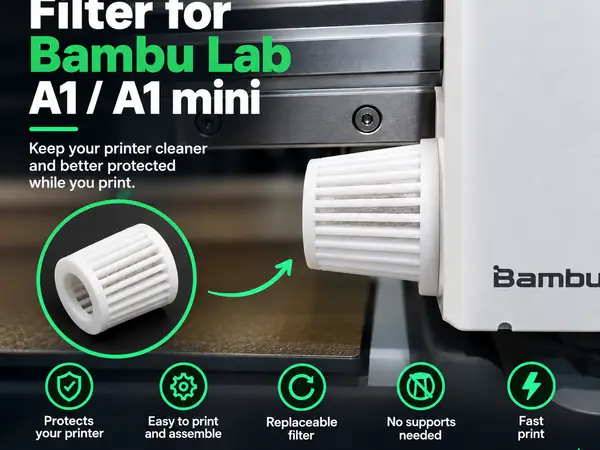 Filtro de aire bambulab a1 a1mini