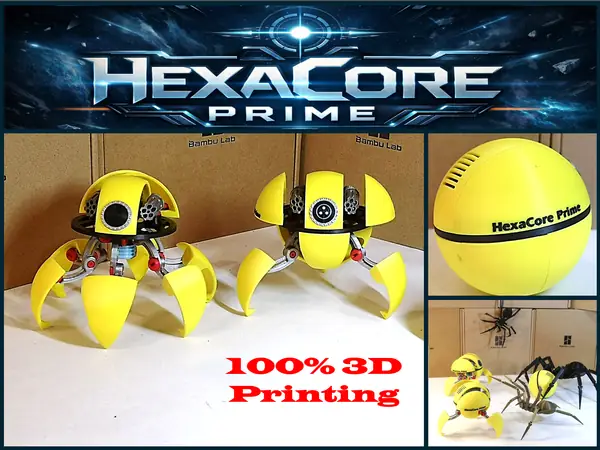 HexaCore Prime – Mécha sphérique transformable