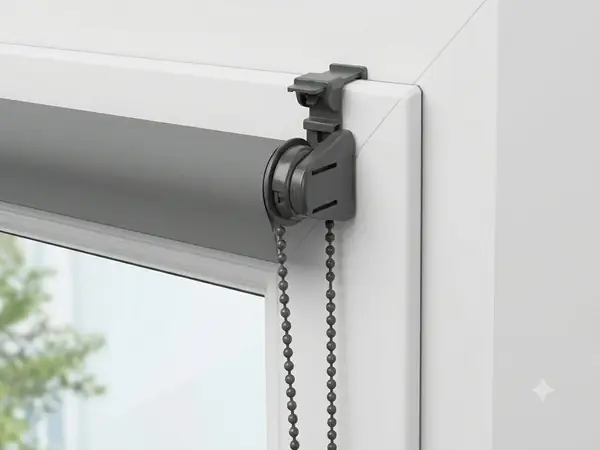 Roller window blind mounting clips