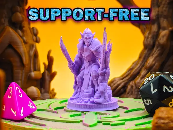 Supportless Dark Elf Ranger - DnD/TTRPG mini