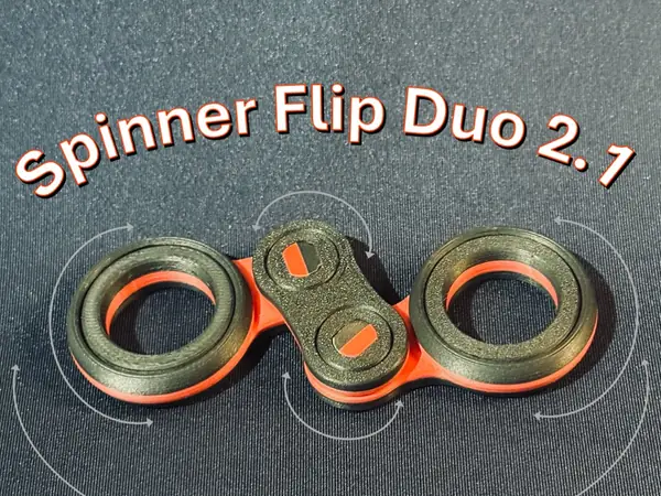 Spinner Flip Duo 2.1 - Strong Modular Flip Fidget