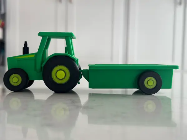 Toy Tractor with Trailer