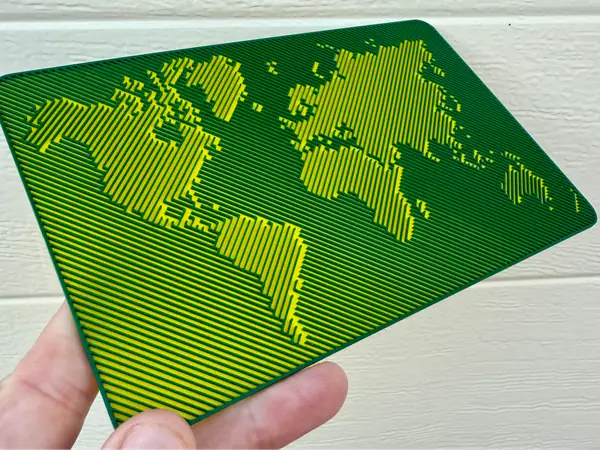 Holographic Effect World Map