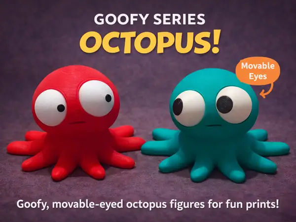 GOOFY SERIES – OCTOPUS Movable Eyes NOAMS