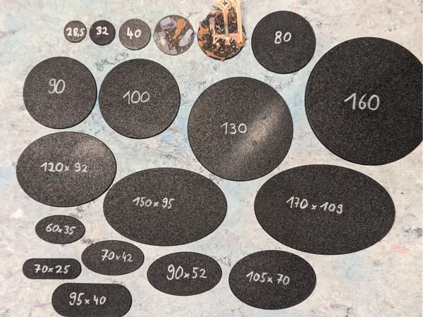 Wargaming Bases ALL SIZES Magnet | 32mm miniature