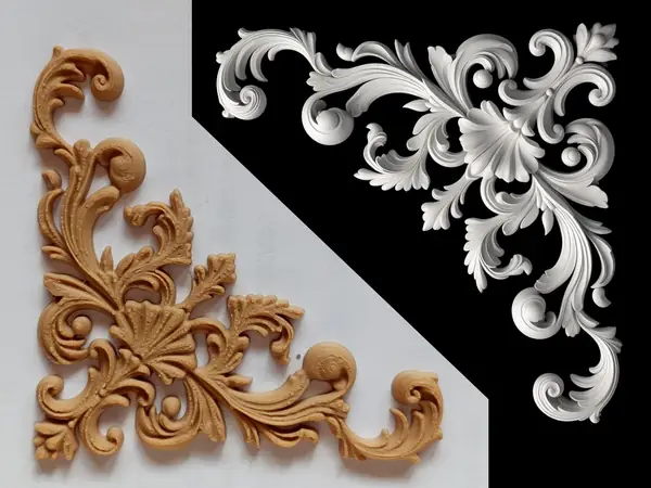 fregio decorativo angolare