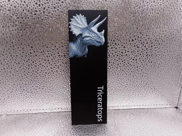 Triceratops Bookmark hueforge