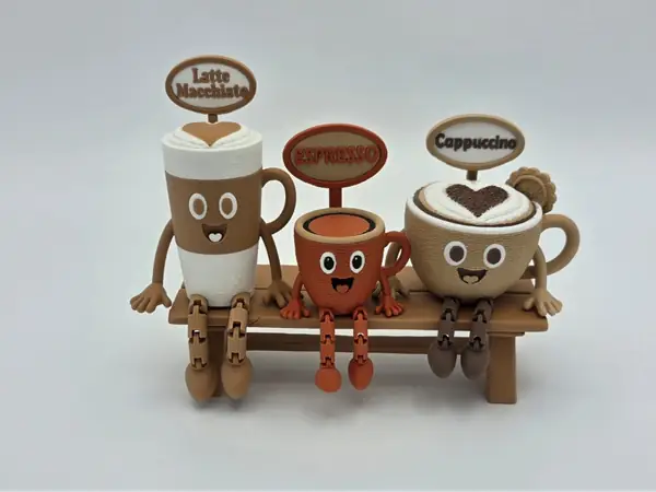 Espresso-Figur Kantenhocker