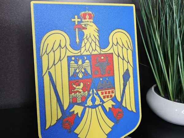 Romania Coat of Arms 3D Model