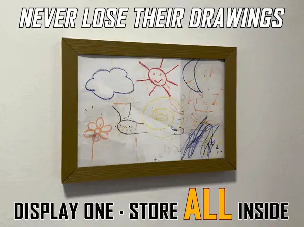 Kids Art Frame | Stores 80 Drawings