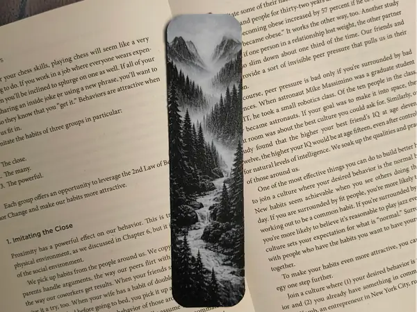 Mountain River Bookmark