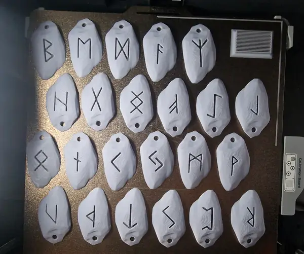 Runes Viking Stone Steine Kette Amulet Baclete