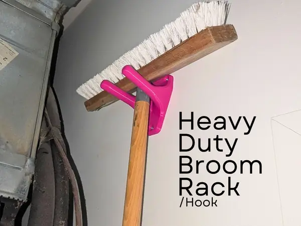 Wall-Mounted Broom/Tool Rack