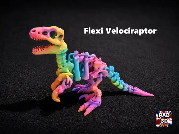 Articulated Velociraptor flexi dinosaur