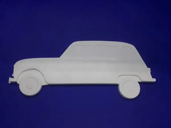 Décoration en relief Renault 4L