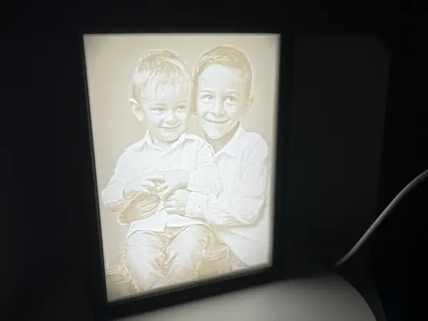 Rahmen für Lithophane + Bambu CMYK Backlight Board