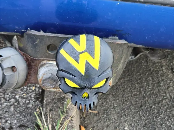 VW Skull Tow Bar Cover
