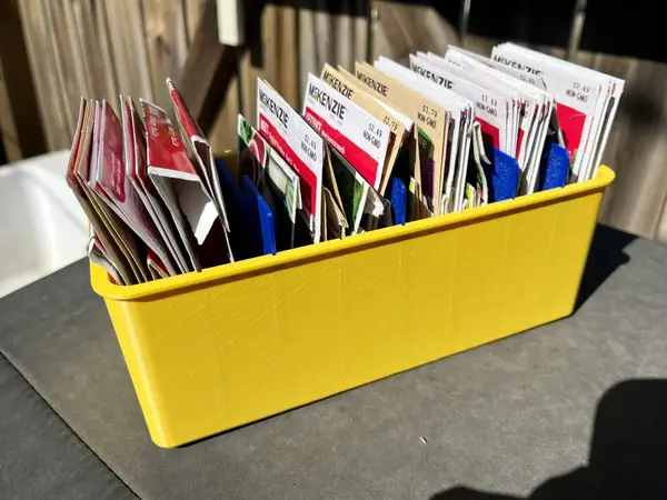 Garden Seed Packet Storage