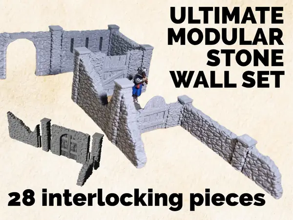 Ultimate Modular stone wall set