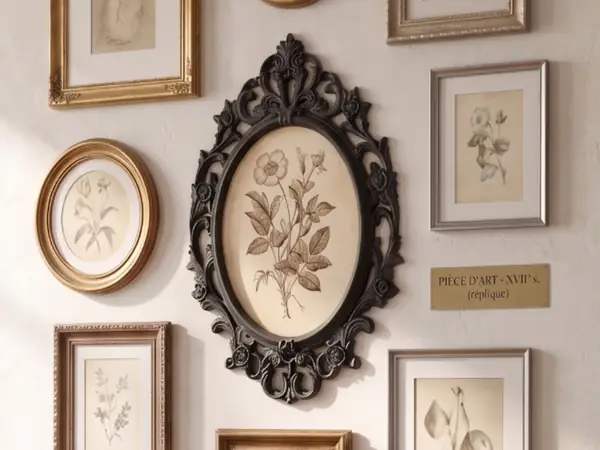 Oval Baroque Frame - The Ebony Gallery Art