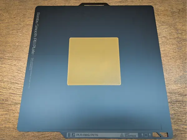 First layer test - Center of bed only 100x100mm