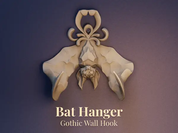Bat Hanger - Gothic Wall Hook