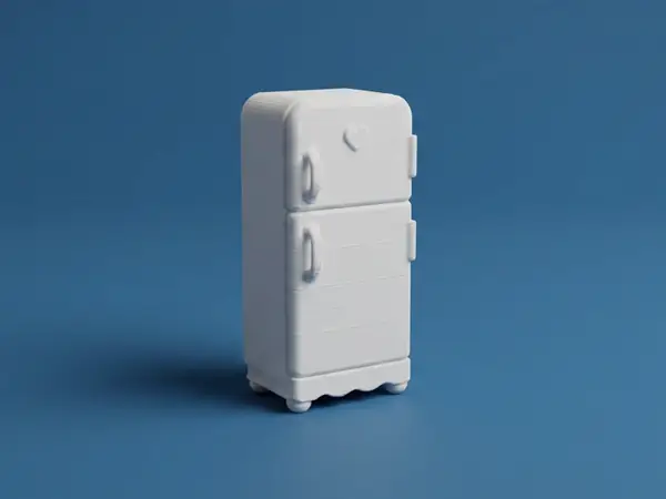 Dollhouse Refrigerator 3D Model