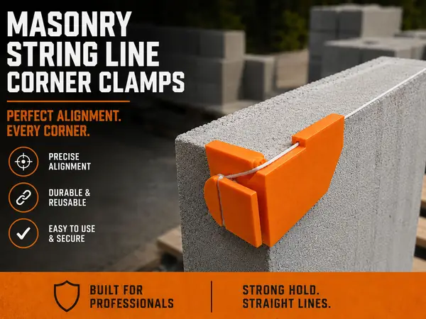 Masonry String Line Corner Clamps