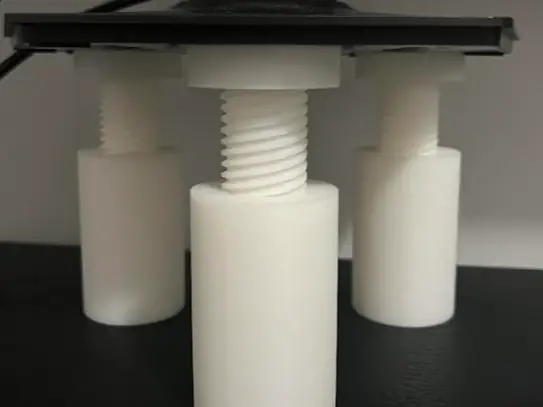 no support adjustable monitor/ desktop stand legs