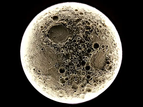 Large Illuminated Lunar Wall Lamp - Version 2