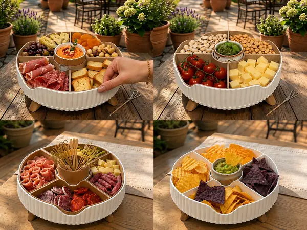 Contenant à aperitif rotatif  design 