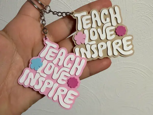 Teach Love Inspire Keychain