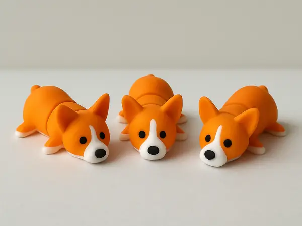 Cute Articulated Corgi Mini Dog