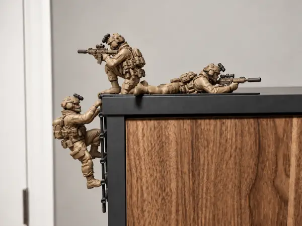 Climbing Ledge Specials Ops Soldiers!
