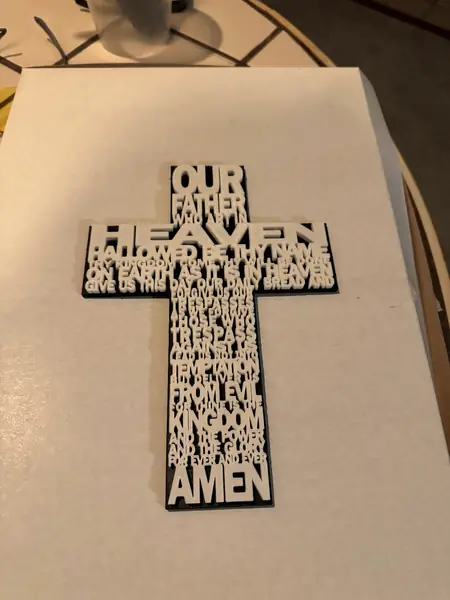 AMS Our Father Lords Prayer Cross
