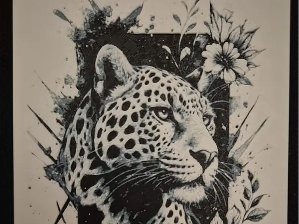 cheetah flowers hueforge 