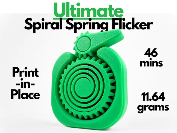 Ultimate Spiral Spring Flicker (Print in Place)